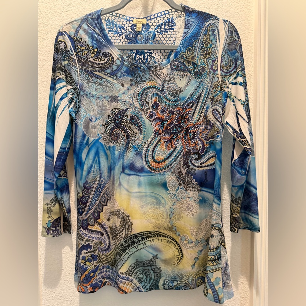 Reba Multicolor Paisley Women's Blouse